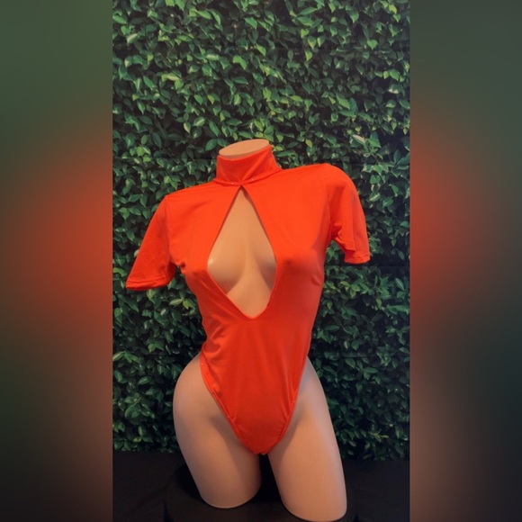 Other - 🆕 SALE NWT Orange Party Exotic Dancewear Stripper Outfit Lingerie